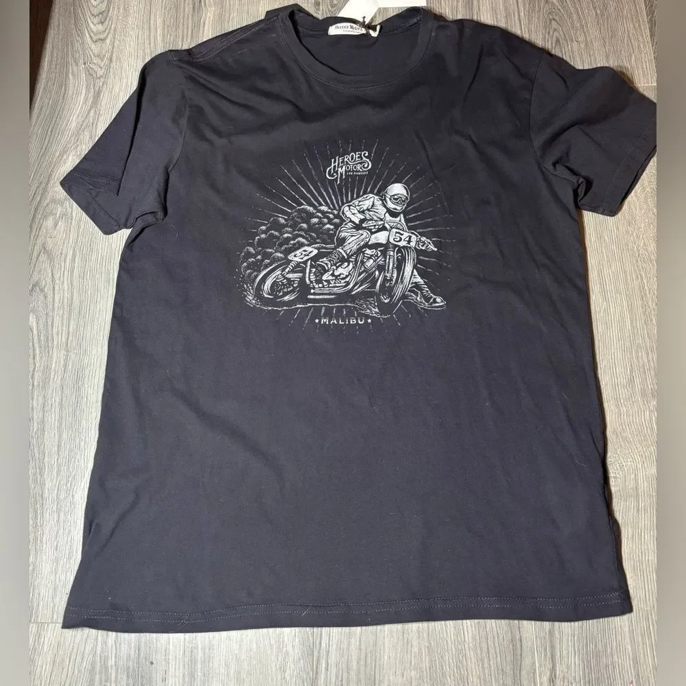 New Heroes Motors Los Angeles Graphic Tee Shirt Mens Size Medium NWT